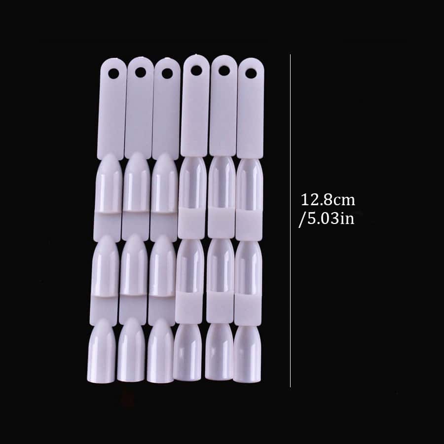 150 Tips Clear FanShaped Swatch Sticks For Nail Art Display, Practice
