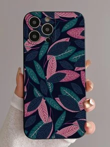 Leaf Pattern Phone Case - Multicolor - View 2