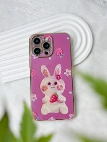 Carcasă de telefon cu iepure de desene animate - Violet - Vizualizare 6