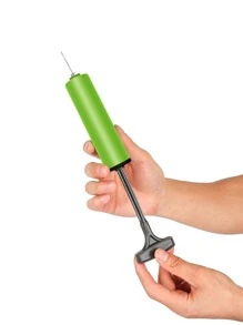 1入組綠色便攜手動泵適用於排球,足球,籃球,耐用氣球充氣機帶針 - 綠色 - 查看 7