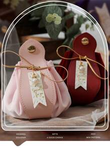 Caja De Dulces De Bodas, Bolso Portátil Para Dulces, Bolsita De Terciopelo Para Dulces, Caja De Regalo De Bodas, Bolsa De Regalo Con Cordón - Multicolor - Ver 2