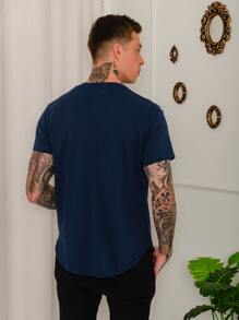 Men T-Shirts - Màu xanh hải quân - Xem 3