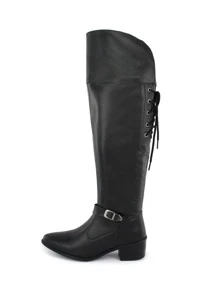 Women Fashion Boots - 黑色 - 查看 1