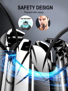 1只可充電式電動鼻毛修剪器,男女適用攜帶式刮鬍刀夾