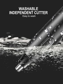 1只可充電式電動鼻毛修剪器,男女適用攜帶式刮鬍刀夾