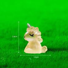 6pcs/Set Miniature Landscape Creative Animal Cartoon Unicorn Figurines Diy Car Accessories Night Light Doll Best Gifts Birthday