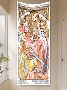 1 件個人化粉紅皇后牆壁掛毯,適用於出租房間、宿舍、床頭板、客廳壁掛裝飾的臥室裝飾。配有掛鉤,方便懸掛