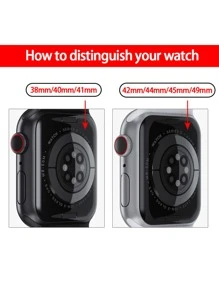 1入組網帶和保護螢幕保護殼整合銀色套裝相容於 Apple Watch 系列 Se/9/8/7/6/5/4，相容於 Apple Watch 系列 40 毫米 41 毫米 44 毫米 45 毫米 - 銀色 - 查看 6