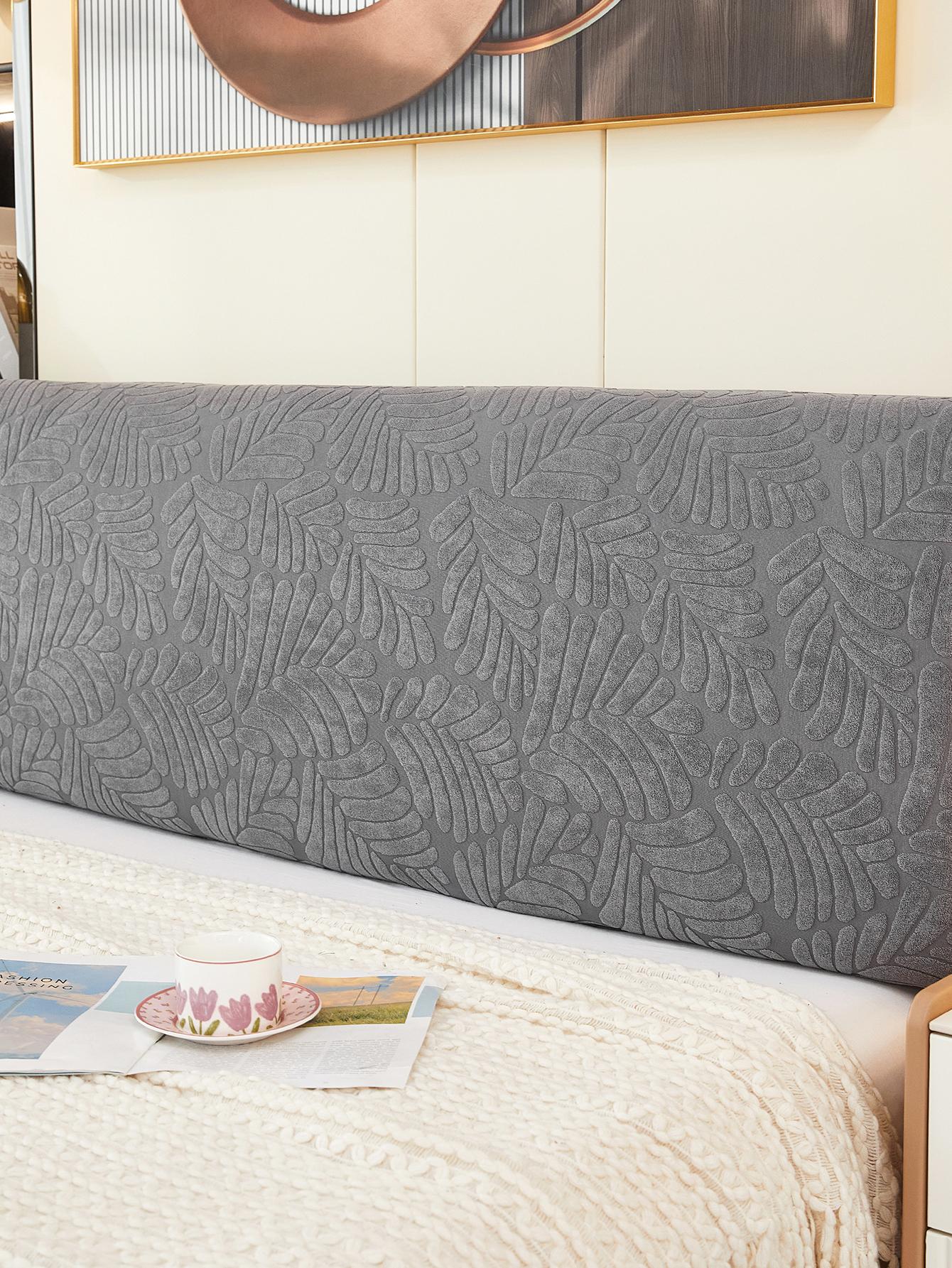 1 Stück elastische Bett Kopfteil Abdeckung, einfarbige Bett Kopfteil