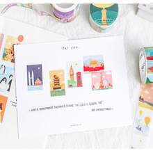 2pcs/set Creative Animal & Plant Decorative Sticker Washi Tape, Random Colors - Multicolor - View 8