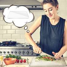 Acrylic Kitchen Cutting Board For Countertop Lip, Non-Slip & Transparent Chopping Board, Suitable For Home & Restaurant - Clear - View 4