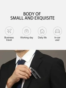 1只可充電式電動鼻毛修剪器,男女適用攜帶式刮鬍刀夾