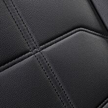 1入組汽車座套刺繡橘色充分環繞皮革坐墊,四一般汽車內部配件 - 橘色 - 查看 3