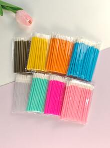 50入組粉色一次性唇刷唇膏棒應用美妝和清潔工具,用於嘴唇、睫毛和眉毛 - 粉色 - 查看 7