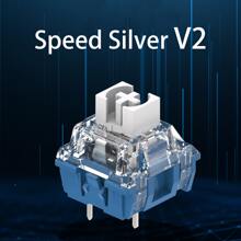 10pcs TTC Speed Silver V2 Switches Factory Pre-lubed 3-Pin Fast Linear 39gf Force Key-switch For Gaming Mechanical Keyboard Plate or PCB Mount - Pack of ten - View 6