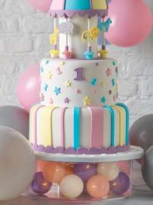 1 Pieza Soporte De Pastel De Acrílico Transparente Para Decoración De Pasteles - transparente - Ver 2