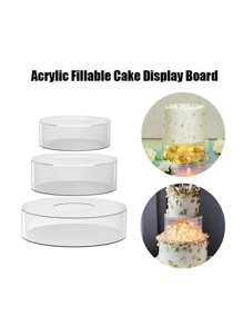 1 Pieza Soporte De Pastel De Acrílico Transparente Para Decoración De Pasteles - transparente - Ver 3