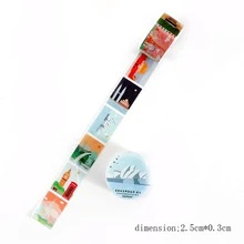 2pcs/set Creative Animal & Plant Decorative Sticker Washi Tape, Random Colors - Multicolor - View 11