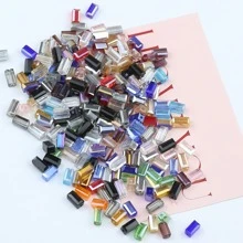 50入組4x8mm Ab色長方形玻璃水晶珠,可diy製作珠寶 - 1#混色 - 查看 9
