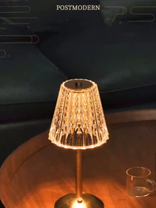 Metal Table Lamp With Ambient Lighting For Dining Room Or Outdoor Use, As A Small Night Light - Apricot - View 2