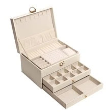 白色3層首飾盒 - 白色三層首飾盒 - 查看 5