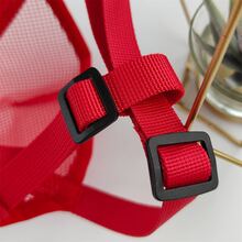 1 Miếng Đỏ  Lưới ni lông Đối với Chó , Chống cắn Và Chống sủa , Thích hợp Đối với Ngoài trời Và Nhà  Sử dụng - Đỏ - Xem 2