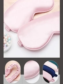 1pc/2pcs/3pcs/4pcs/5pcs/10pcs/15pcs Blackout Sleep Eye Mask, Satin-Like Cooling Comfortable, Relieve Fatigue, Nap, Sleep, Back To School Supplies - champagne - View 5