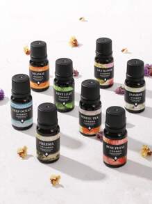 1入甜橙香味芳香薰衣草精油,含擴香石、木質、蠟燭、加濕器,適用於家用或汽車使用 - 亮橙色 - 查看 3