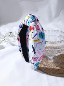 1pc Simple Campus Style Headband For Women, Suitable For Daily Use In Back To School Season Cute - Multicolor - View 1