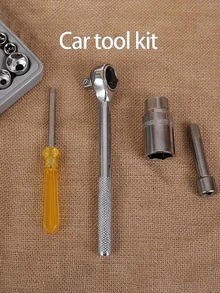 1pc Car 40-piece Tool Kit - Bronze - View 5