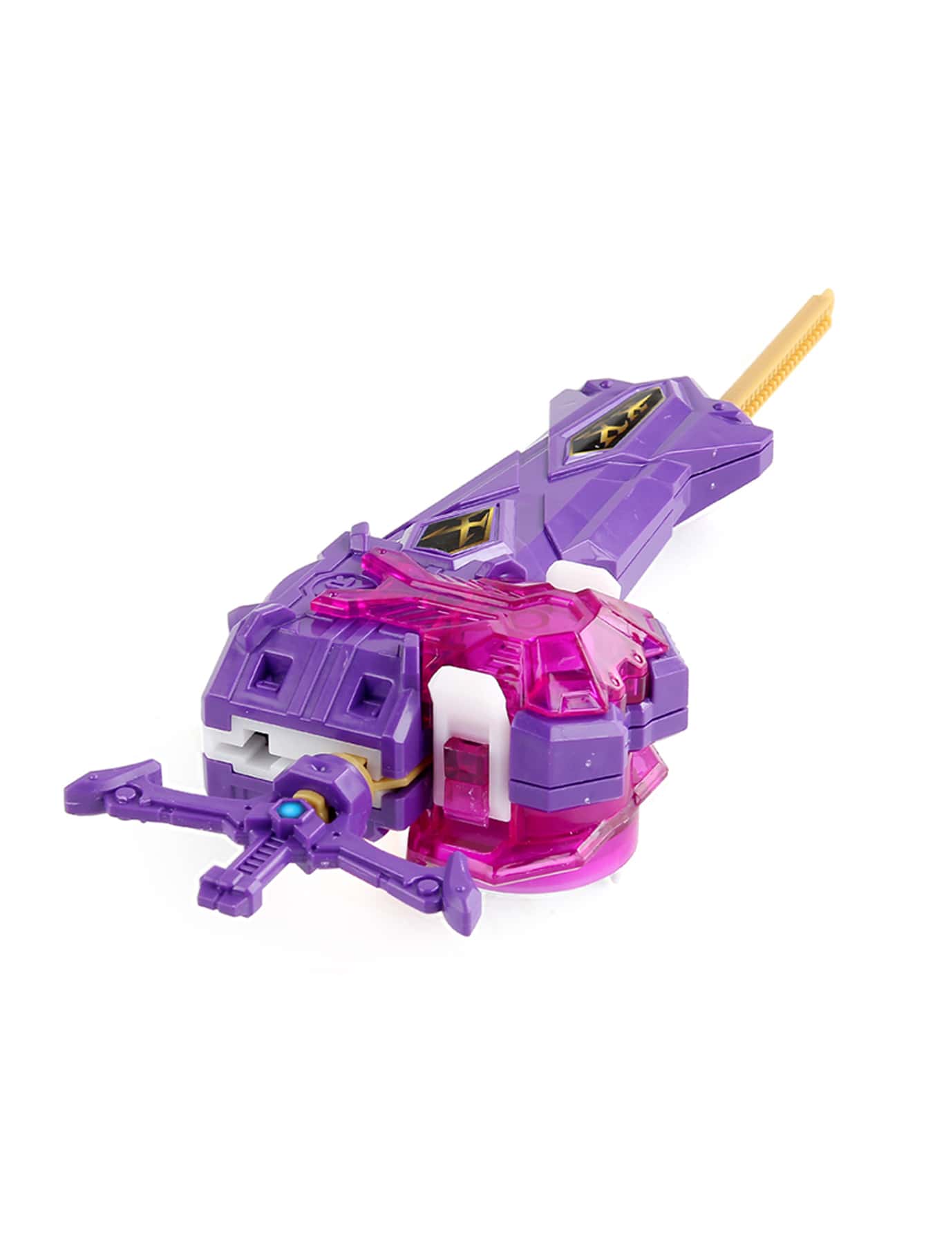 Burst Gyro Toy B-200 Custom Power Sword Launcher L/R Beylauncher Purple - Purple - View 1