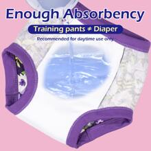 10-Pack Baby Girls' Potty Training Pants, Absorbent Training Underwear For Toddlers, Soft & Comfortable, 12 Months - 10 Years - 紫色 - 查看 5