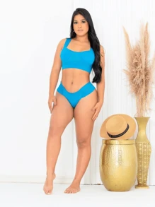 Women Bikini Sets - 淺藍色 - 查看 1