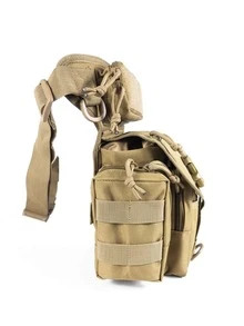 1入組卡其色顏色便攜耐磨腿袋合適的適用於戶外運動