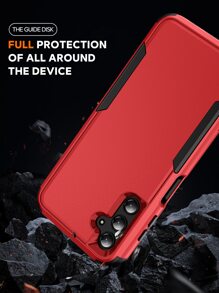 Contrast Frame Phone Case - Red - View 2