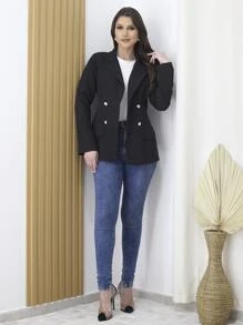 Women Coats - 黑色 - 查看 2
