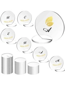 10 chiếc thiệp cưới trống PMMA rõ ràng - Trong sáng - Xem 1