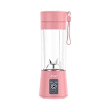 Licuadora Portátil USB Recargable Mini Eléctrico Viaje Jugo de Batidora para Fruta Verdura - Rosa - Ver 2
