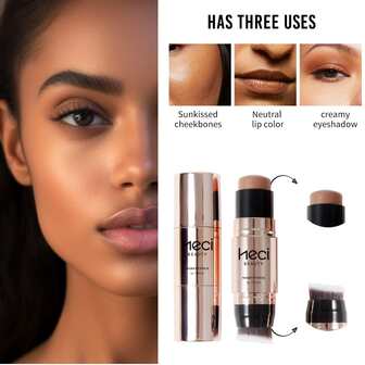 1入組精美修容高光棒至和正確膚色,帶刷