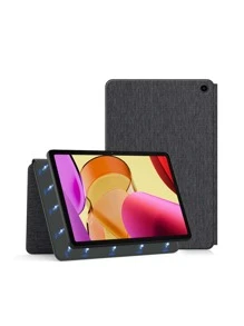 1pc Black Magnetic Case Smart Cover For Fire Max 11 Inch Tablet Horizontal And Vertical Support Bracket Dormancy - Black - View 1