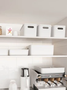 1 Miếng Cắm trại Giá để đồ trong nhà bếp Hộp đựng để bàn Với Che phủ , Nhựa Hộp trữ Đối với - trắng - Xem 2