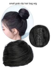 1 件哑光合成纤维甜甜圈发夹，适合日常佩戴