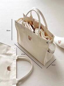 1 Peça Bolsa Tote da Moda para Mamãe, Bolsa, Bolsa de Ombro, Adequada para Uso Diário da Mãe e do Bebê, Pode ser Pendurada no Carrinho de Bebê