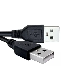 Cabo Usb Macho X Macho nas Duas Pontas - Preto - Visão 3
