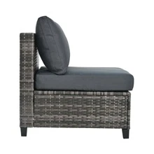 Nestfair 7-Piece Wicker Patio Conversation Set With Cushions And Coffee Table