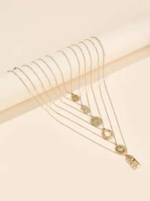1 pièce Croix en acier inoxydable, diamants brillants, cœurs évidés, les colliers pour femmes sont en option, conviennent pour une décoration quotidienne ou pour offrir en cadeau