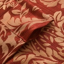 1入組提花花朵設計掛袋式窗簾,適用於廚房、臥室、浴室 - 彩色 - 查看 7