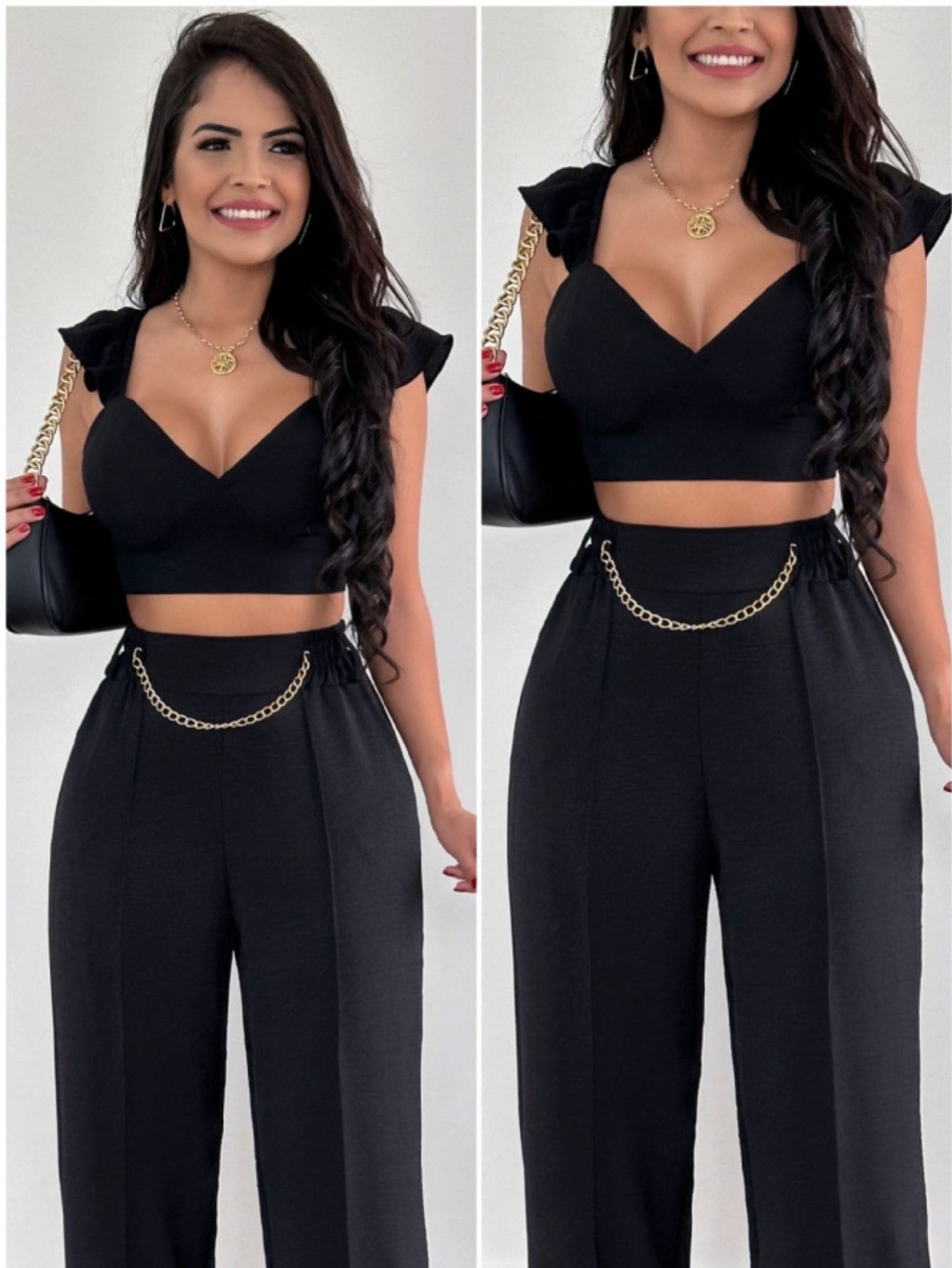 CROPPED TOP DECOTE AMARRARÇAO ATRAS SIMPLES SEXY