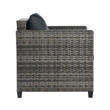 Nestfair 8-Piece Wicker Patio Conversation Set With Cushions And Coffee Table