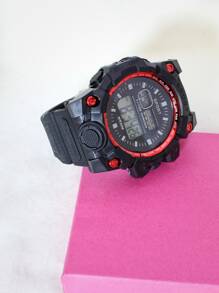 Men's Digital Watches - Red - View 3